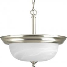 Progress Lighting P3927-09 - Two-Light Dome Glass 13-1/4" Semi Flush Convertible