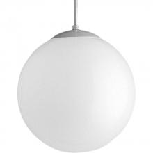 Progress Lighting P4403-29 - Opal Globes Collection One-Light White Glass Modern Pendant Light