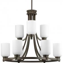 Progress Lighting P4663-20 - Orbitz Collection Nine-Light, Two-Tier Chandelier