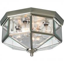 Progress Lighting P5789-09 - Four-Light Beveled Glass 11-1/8" Close-to-Ceiling