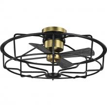 Progress Lighting P250006-031 - Loring Collection 33" Four-Blade Black Ceiling Fan