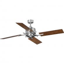 Progress Lighting P250024-081 - Bedwin Collection 56" Four-Blade Antique Nickel Ceiling Fan