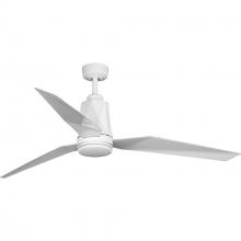 Progress Lighting P250038-030-30 - Bixby Collection 60" Indoor/Outdoor Three-Blade White Ceiling Fan