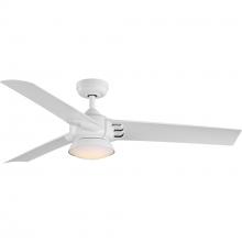 Progress Lighting P250062-028-30 - Edwidge Collection 3-Blade White 52-Inch DC Motor LED Contemporary Ceiling Fan