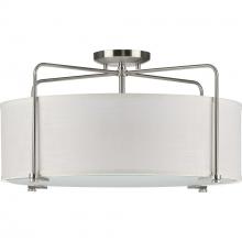 Progress Lighting P350110-009 - Kempsey Collection Three-Light Semi-Flush Convertible