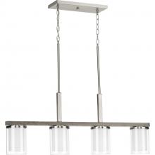 Progress Lighting P400190-009 - Mast Collection Four-Light Linear Chandelier