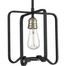 Progress Lighting P500155-071 - Foster Collection One-Light Gilded Iron Farmhouse Mini-Pendant Light