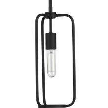 Progress Lighting P500223-031 - Bonn Collection One-Light Matte Black Farmhouse Pendant Light