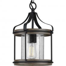 Progress Lighting P500234-031 - Brenham Collection Black One-Light Outdoor Pendant