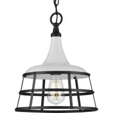 Progress Lighting P500236-030 - Bastille Collection One-Light White Coastal Pendant Light