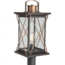 Progress Lighting P540068-020 - Barlowe Collection Antique Bronze One-Light Post Lantern