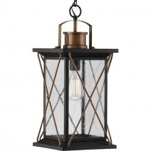 Progress Lighting P550068-020 - Barlowe Collection Antique Bronze One-Light Hanging Lantern