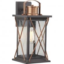 Progress Lighting P560157-020 - Barlowe Collection Antique Bronze One-Light Medium Wall Lantern