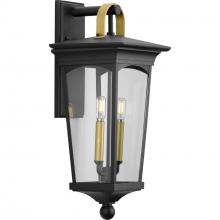 Progress Lighting P560183-031 - Chatsworth Collection Black Two-Light Medium Wall Lantern