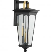 Progress Lighting P560184-031 - Chatsworth Collection Black Three-Light Large Wall Lantern