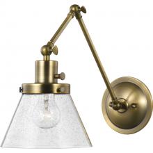 Progress Lighting P710094-163 - Hinton Collection Vintage Brass Swing Arm Wall Light