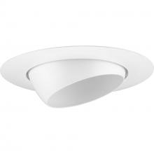 Progress Lighting P800020-028 - 6" White Eyeball Trim for 6" Housing (P87-AT/P87-ATQC/P187-TG/P821-FBFC/P821-FB)