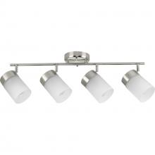 Progress Lighting P900012-009 - Ridgecrest Collection Brushed Nickel Four-Head Multi-Directional Track