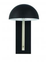 Craftmade ZA4904-MNSA - Kahn 1 Light Small Outdoor Wall Lantern in Midnight/Satin Aluminum