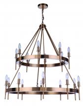 Craftmade 54318-SB - Larrson 18 Light Chandelier in Satin Brass