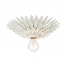 Crystorama 500-MT - Broche 1 Light Matte White Flush Mount