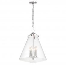 Crystorama VSS-7018-PN - Voss 4 Light Polished Nickel Pendant