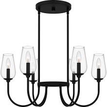 Quoizel VSC5028MBK - Viscount 6-Light Matte Black Chandelier