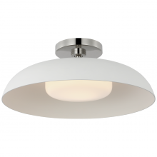 VISUAL COMFORT AL 4040PN/WHT-WG - Cyrus 16" Flush Mount