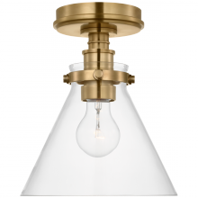 VISUAL COMFORT CHC 4525AB-CG - Parkington 9" Conical Flush Mount