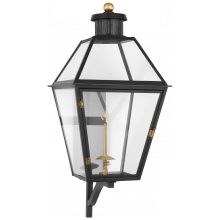 VISUAL COMFORT CHO 2456BLK-CG - Stratford Large Bracketed Gas Wall Lantern