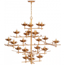 VISUAL COMFORT JN 5162AGL - Clementine 48" Tiered Entry Chandelier