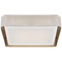 VISUAL COMFORT KW 4084PN-WG - Precision 16" Square Flush Mount