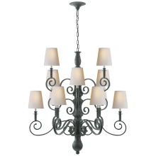 VISUAL COMFORT TOB 5201DG-NP - Lillie Road Medium Chandelier