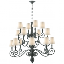 VISUAL COMFORT TOB 5203DG-NP - Lillie Road Large Chandelier