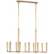 VISUAL COMFORT TOB 5715HAB - Galahad Large Linear Chandelier