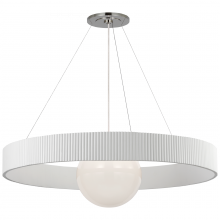 VISUAL COMFORT WS 5001PN/WHT-WG - Arena 42" Ring and Globe Chandelier