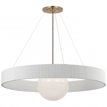 VISUAL COMFORT WS 5002HAB/WHT-WG - Arena 53" Ring and Globe Chandelier