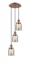 Innovations Lighting 113F-3P-AC-G58 - Cone - 3 Light - 12 inch - Antique Copper - Cord hung - Multi Pendant