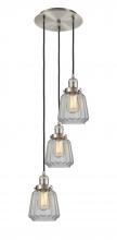 Innovations Lighting 113F-3P-SN-G142 - Chatham - 3 Light - 14 inch - Brushed Satin Nickel - Cord hung - Multi Pendant