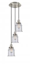 Innovations Lighting 113F-3P-SN-G184 - Canton - 3 Light - 13 inch - Brushed Satin Nickel - Cord hung - Multi Pendant