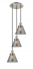 Innovations Lighting 113F-3P-SN-G43 - Cone - 3 Light - 14 inch - Brushed Satin Nickel - Cord hung - Multi Pendant