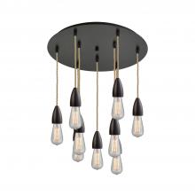 Innovations Lighting 119OB-10RE-4OB - Fairchild - 9 Light - 18 inch - Oil Rubbed Bronze - Cord hung - Multi Pendant