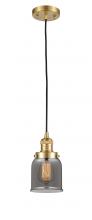 Innovations Lighting 201C-SG-G53-LED - Bell - 1 Light - 5 inch - Satin Gold - Cord hung - Mini Pendant