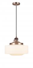 Innovations Lighting 201CSW-AC-G691-12 - Bridgeton - 1 Light - 16 inch - Antique Copper - Cord hung - Mini Pendant