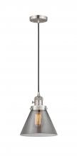 Innovations Lighting 201CSW-SN-G43-LED - Cone - 1 Light - 8 inch - Brushed Satin Nickel - Cord hung - Mini Pendant