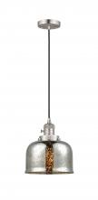 Innovations Lighting 201CSW-SN-G78-LED - Bell - 1 Light - 8 inch - Brushed Satin Nickel - Cord hung - Mini Pendant