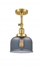 Innovations Lighting 201F-SG-G73-LED - Bell - 1 Light - 8 inch - Satin Gold - Semi-Flush Mount