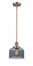 Innovations Lighting 201S-AC-G73-LED - Bell - 1 Light - 8 inch - Antique Copper - Stem Hung - Mini Pendant