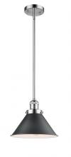 Innovations Lighting 201S-PC-M10-BK-LED - Briarcliff - 1 Light - 10 inch - Polished Chrome - Stem Hung - Mini Pendant