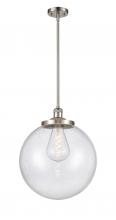 Innovations Lighting 201S-SN-G204-16-LED - Beacon - 1 Light - 16 inch - Brushed Satin Nickel - Stem Hung - Pendant